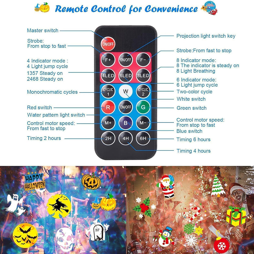 Chirstmas LED Projection Lamp with Remote Control