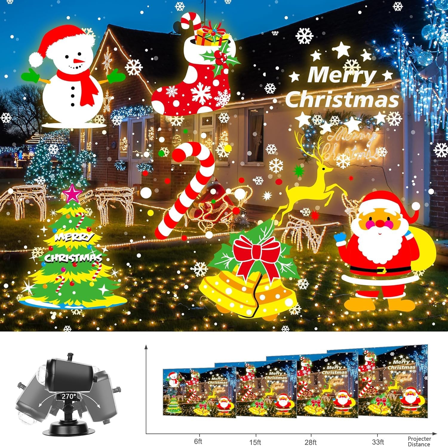 Christmas Outdoor Projector Lights