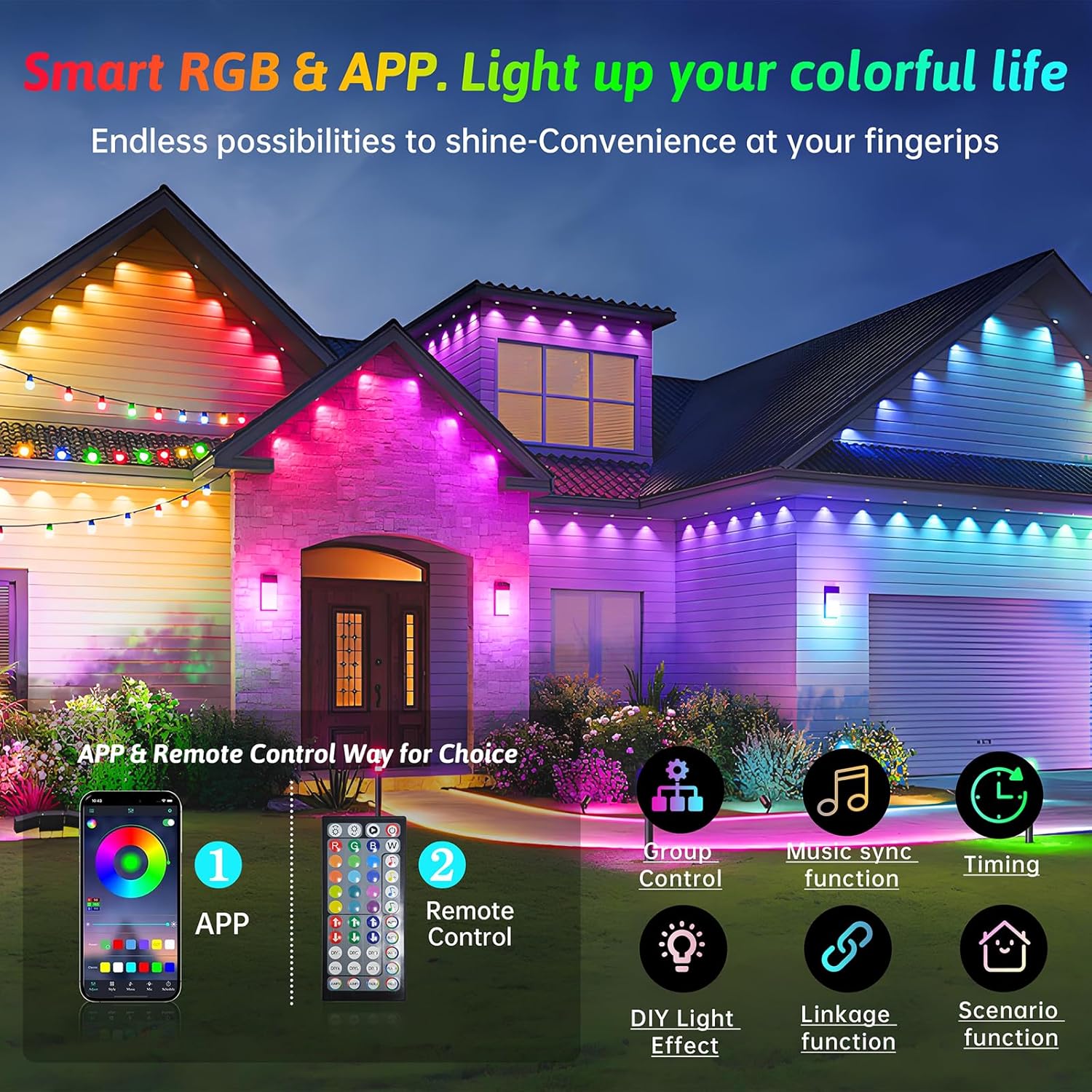 Axiatool-RGBIC-Permanent-Outdoor-Lights