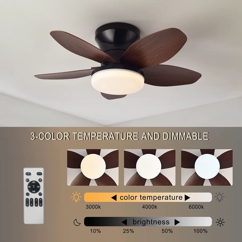 AxiaTool ceiling fan with integrated lights and remote control, showcasing sleek design and modern finishes.