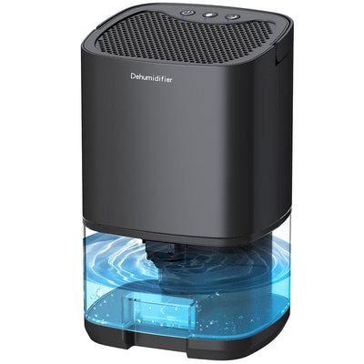 AxiaTool 2 in 1 dehumidifier for home, featuring a sleek black design and compact size for effective moisture control.