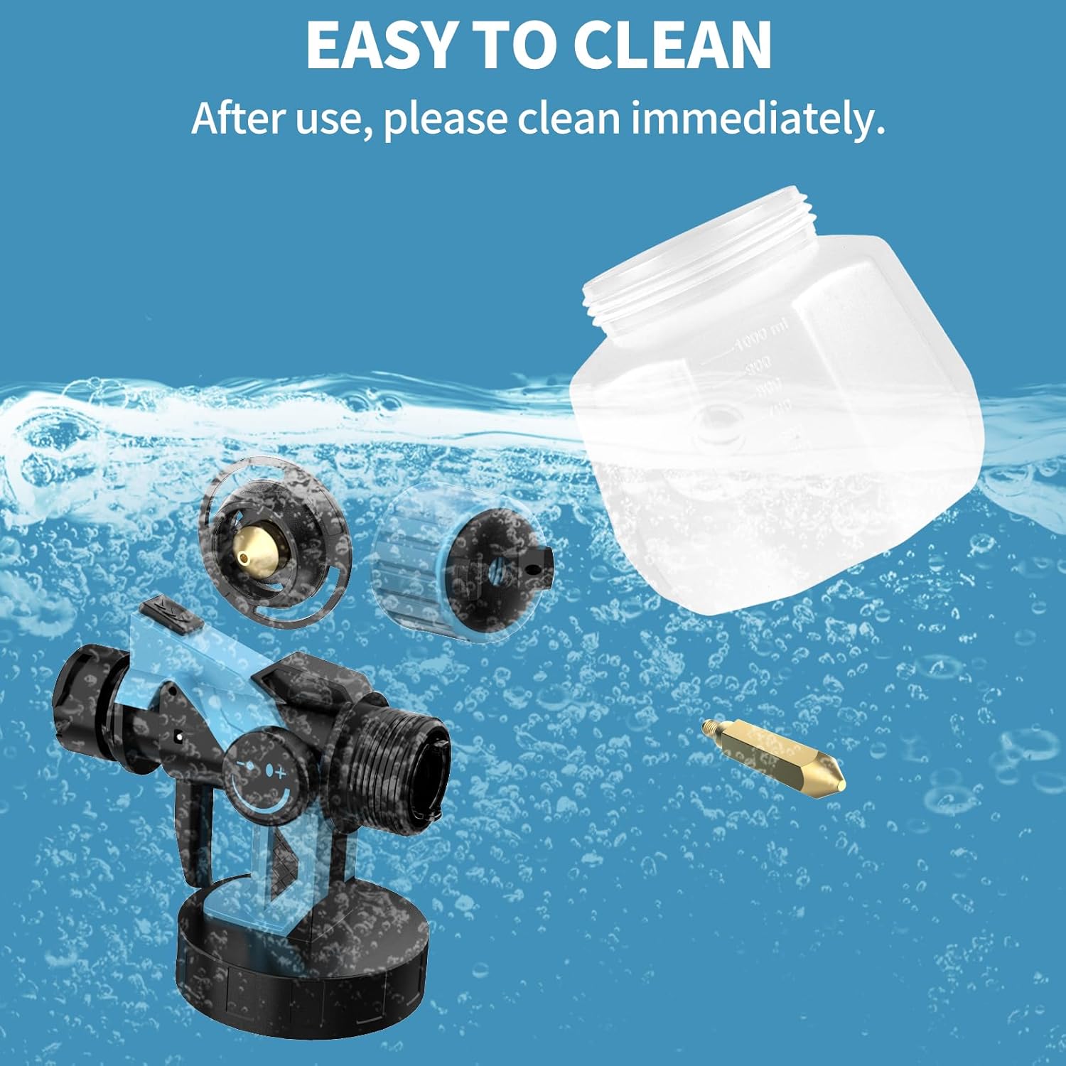 AxiaTool cordless high power paint sprayer designed for various surfaces in a home improvement setting.