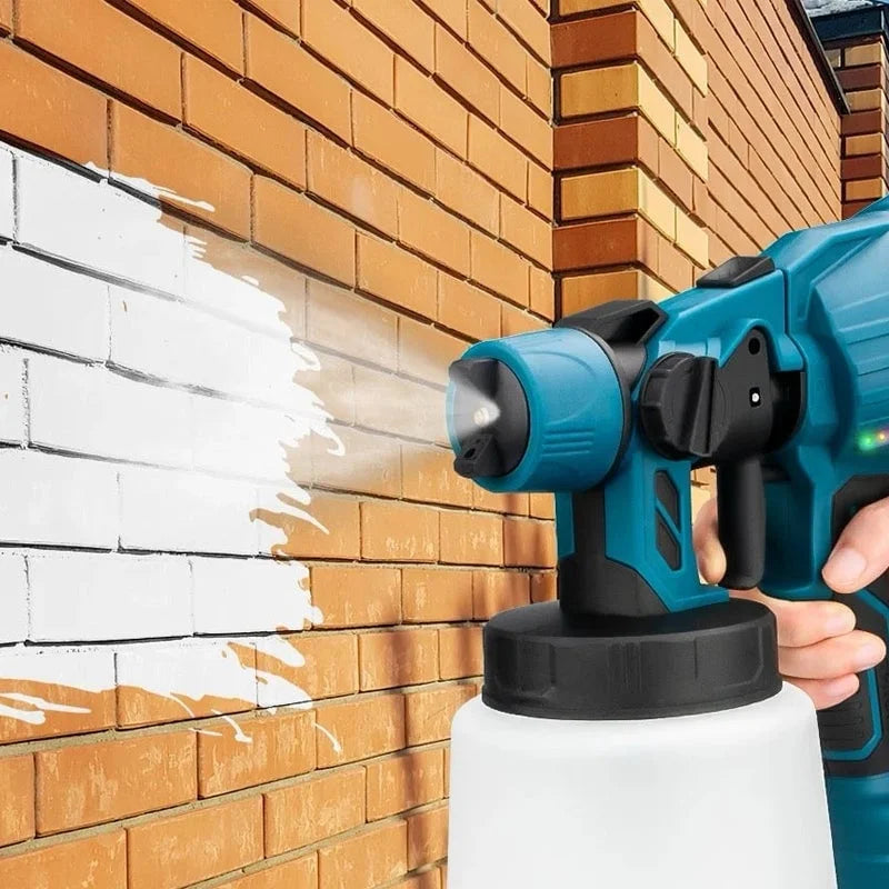 AxiaTool cordless high power DIY paint sprayer for smooth application on various surfaces in home improvement projects.