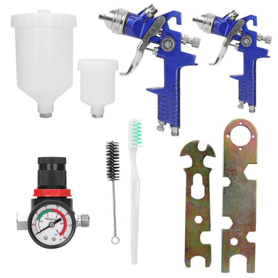 AxiaTool professional automotive topcoat spray gun set with ergonomic handle and adjustable nozzle for precision application.
