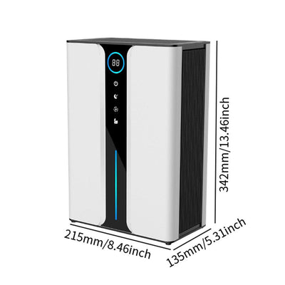 AxiaTool 2 in 1 portable dehumidifier for home with a compact design and easy-to-use controls.