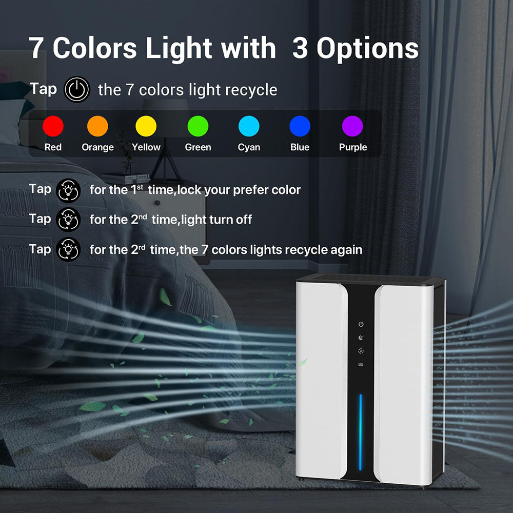 AxiaTool 2 in 1 portable dehumidifier designed for home use, featuring a sleek design and compact size for easy placement.