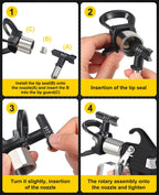 how to use axiatool airless paint sprayer gun