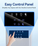 AxiaTool 2200ML electric dehumidifier designed for home use, showcasing sleek design and user-friendly controls.