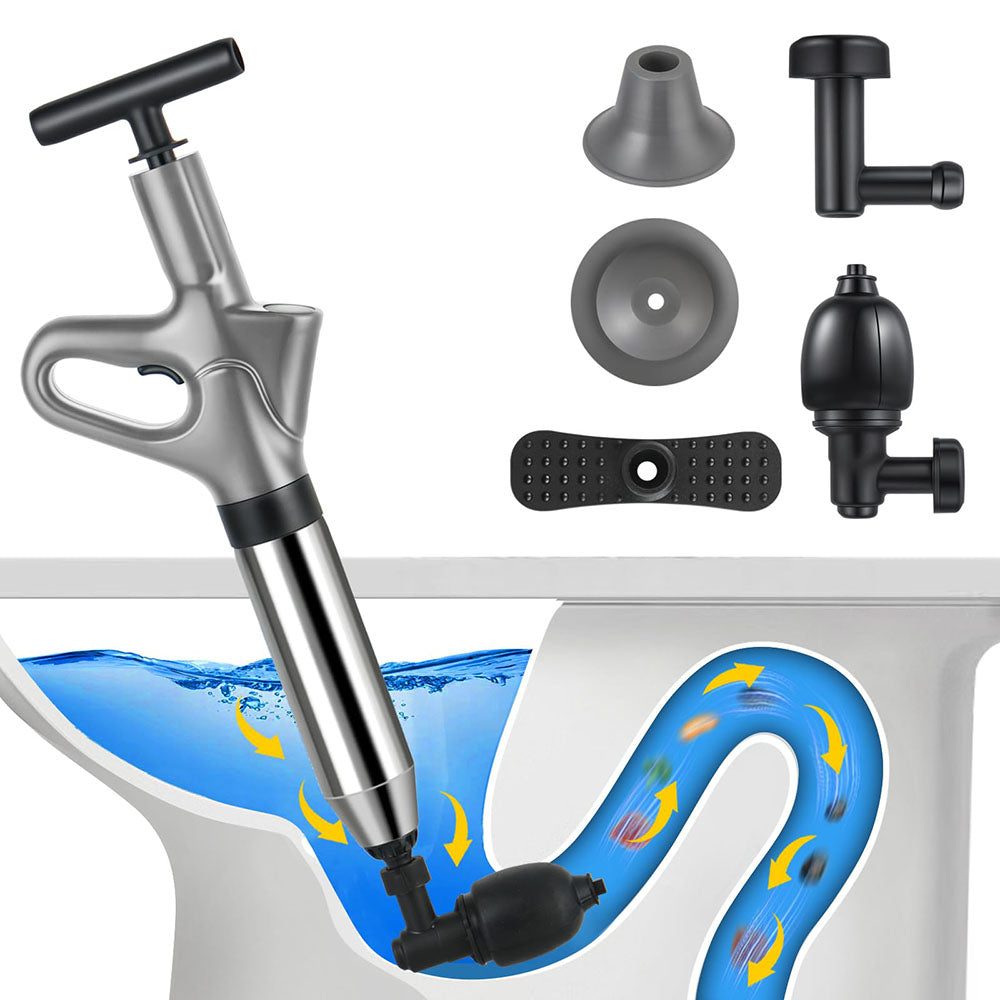 AxiaTool compressed air pipe cleaner featuring four suction cups for effective home improvement tasks.