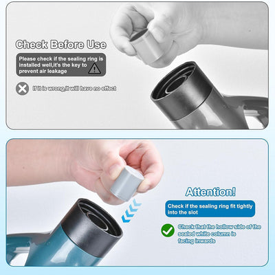 AxiaTool compressed air pipe cleaner with four suction cups for effective home improvement tasks.