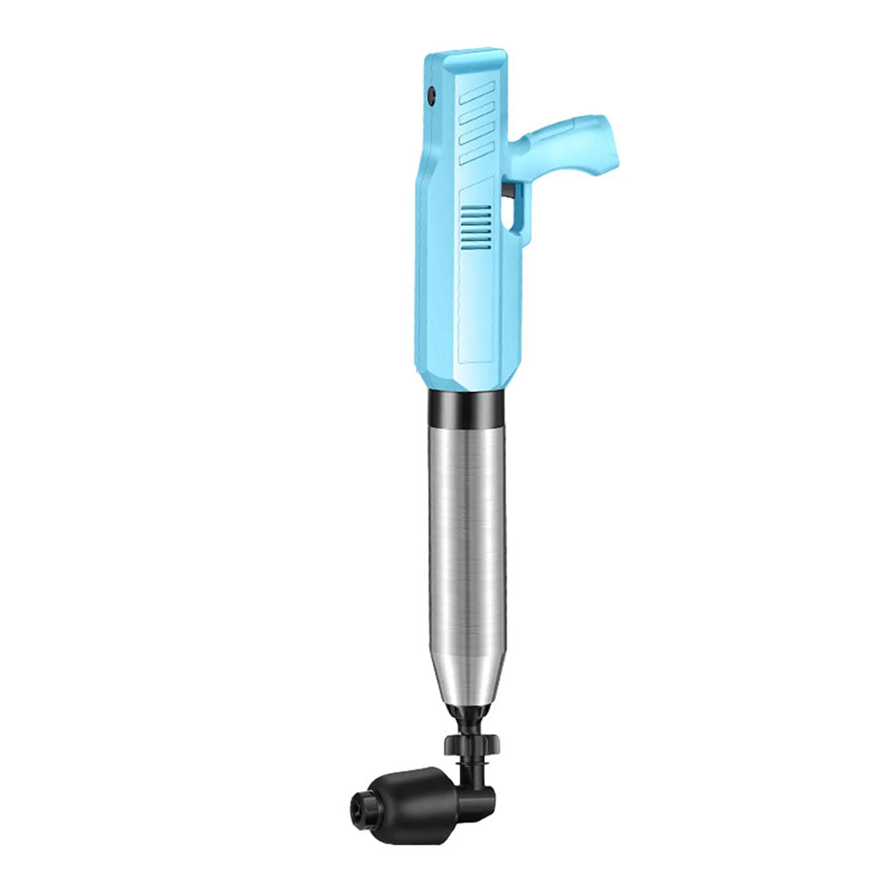 AxiaTool electric stainless steel plunger blaster inflator pump with ergonomic handle and powerful nozzle for home improvement.