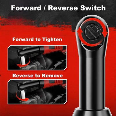 AxiaTool cordless electric ratchet wrench set with two batteries, designed for outdoor and pool maintenance tasks.