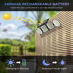 AxiaTool 2-pack outdoor solar security lights with 300 LEDs, ideal for illuminating driveways and pathways at night.