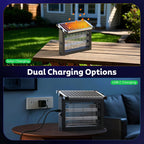 AxiaTool 4-in-1 solar mosquito bug zapper, featuring a sleek black design for effective indoor and outdoor pest control.