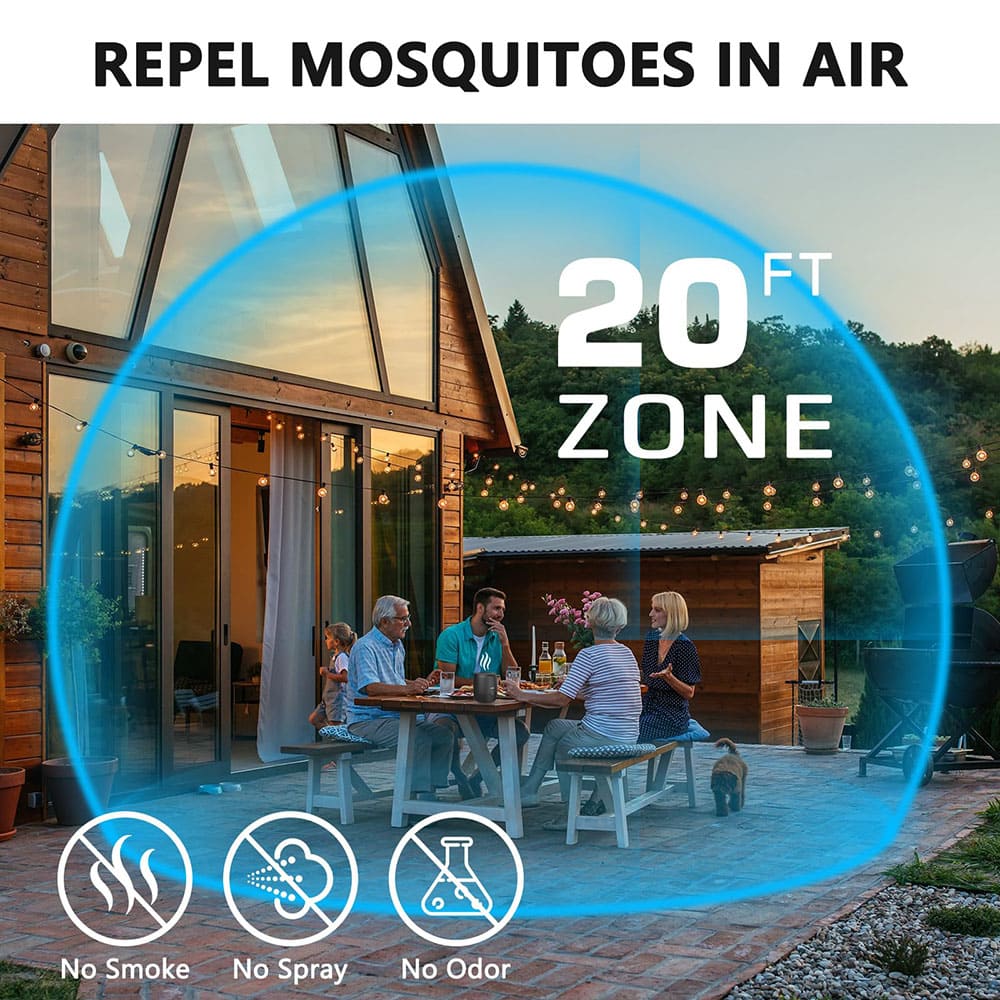 Rechargeable mosquito repellent device by AxiaTool, designed for effective pest control in outdoor settings.