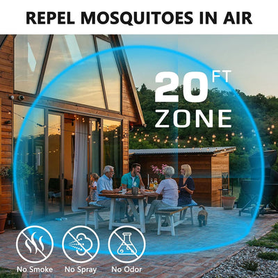 Rechargeable mosquito repellent device by AxiaTool, designed for effective pest control in outdoor settings.