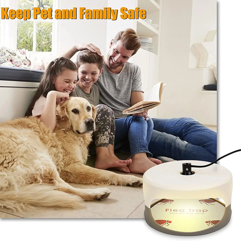 AxiaTool premium electric flea trap designed for indoor pest control, featuring a sleek, compact design and effective technology.