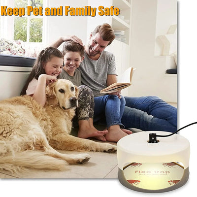 AxiaTool premium electric flea trap designed for indoor pest control, featuring a sleek, compact design and effective technology.