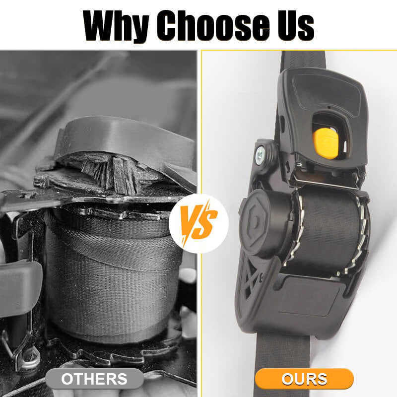 AxiaTool 2-inch auto self-retractable ratchet straps in a compact design for secure load fastening.