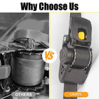 AxiaTool 2-inch auto self-retractable ratchet straps in a compact design for secure load fastening.