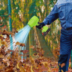 Handheld cordless turbo jet blower by AxiaTool with a 3.0Ah battery, designed for efficient outdoor cleaning.