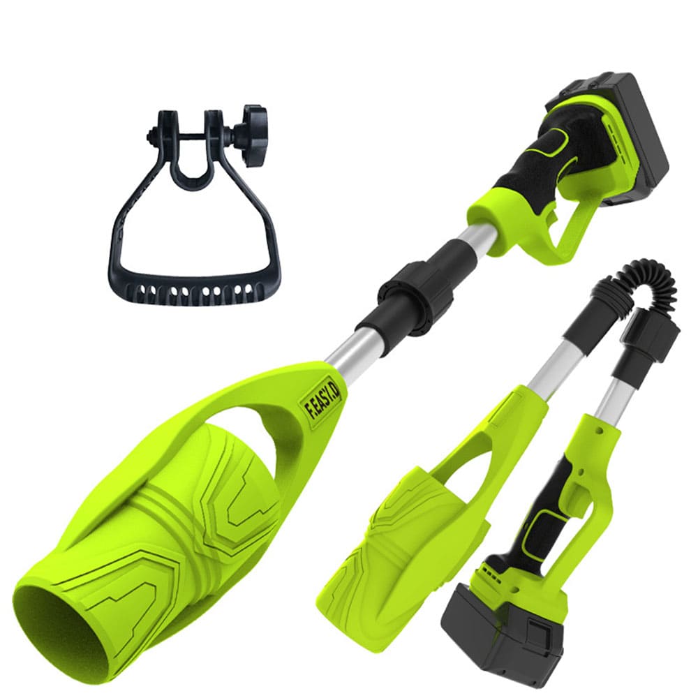 AxiaTool foldable cordless leaf blower featuring a powerful motor and ergonomic design for easy outdoor use.