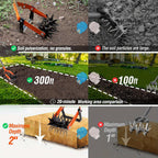 2-in-1 Adjustable Garden Tiller & Weeder