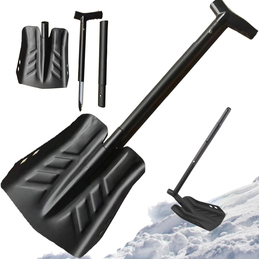 Upgraded 3-in-1 Snow Shovel 33 Inch Detachable with Ice Saw
