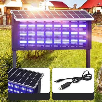 Premium Solar Mosquito Killer Bug Zapper with LED UV Tubes