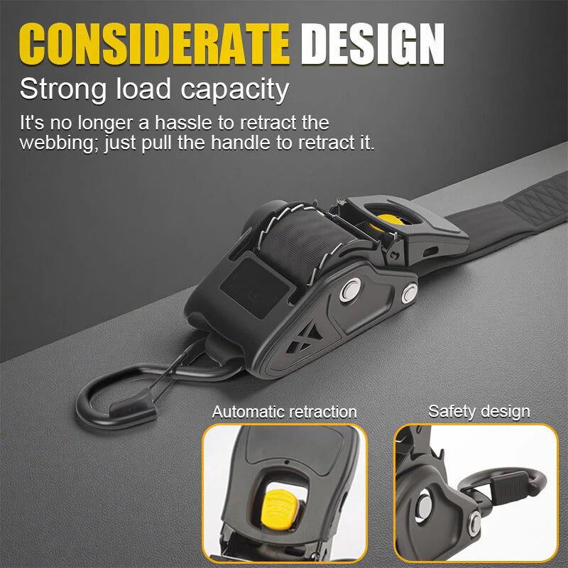 2 Inch Auto Self Retractable Ratchet Straps