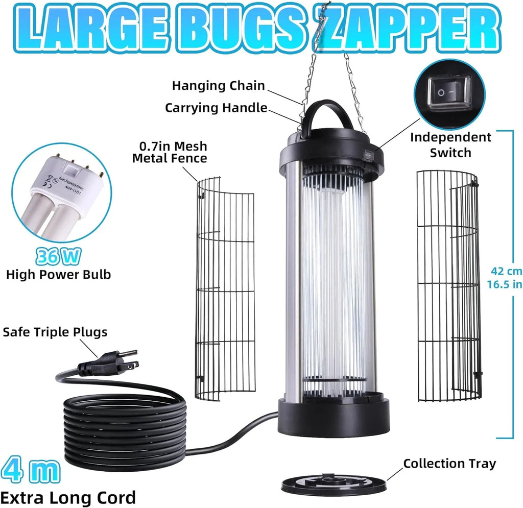 Electronic Bug Zapper with 13FT Power Cord