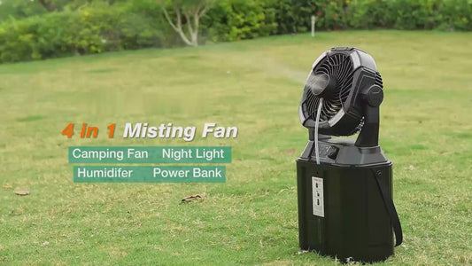 Portable Misting Fan with Remote Control for Outdoor Patios